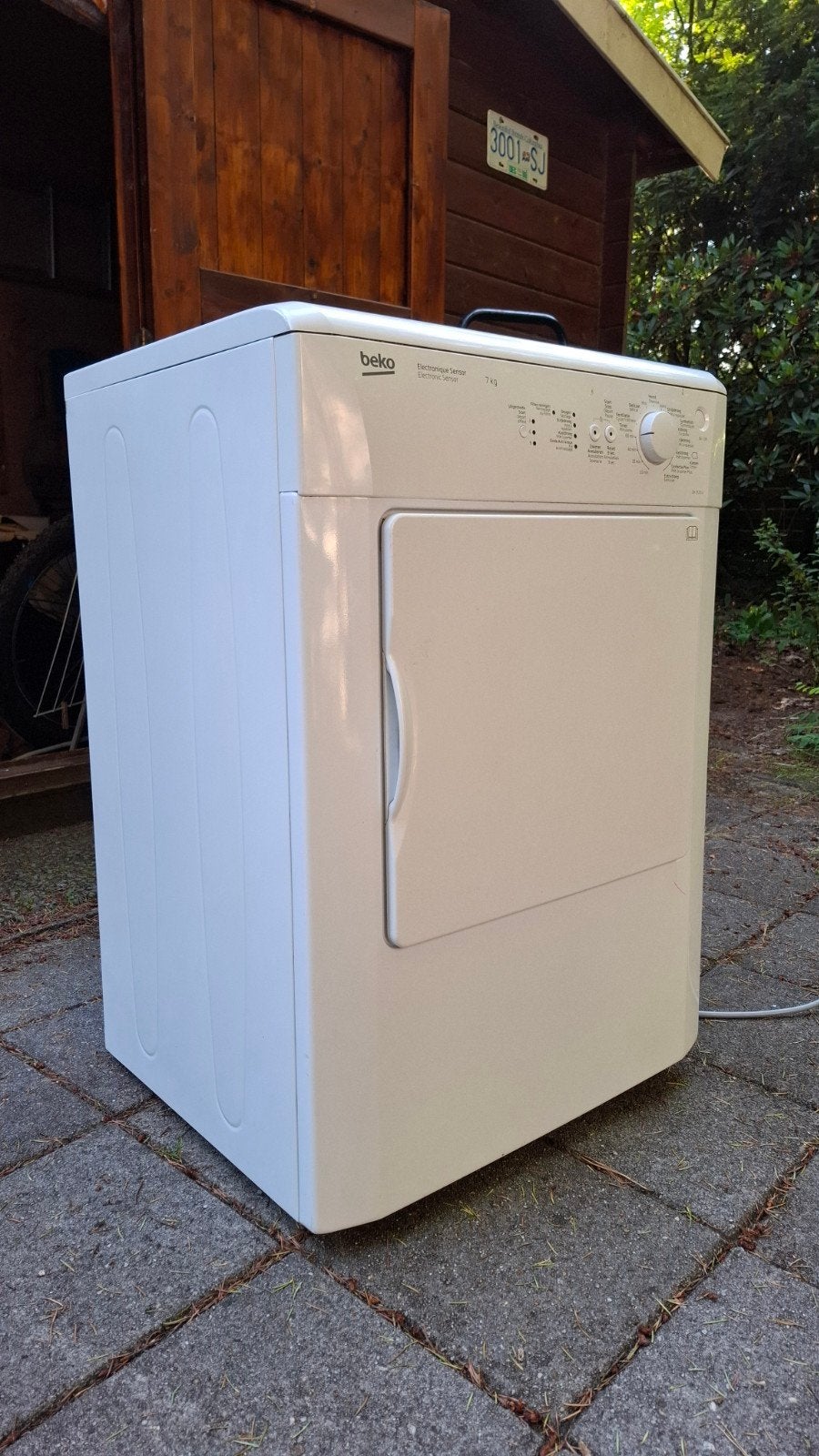 Beko wasdroger, Ophalen, 6 tot 8 kg, Minder dan 85 cm, Luchtafvoer