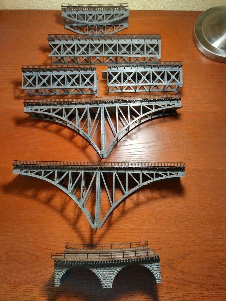 Faller - Grote set met bruggen, Overige merken, Gebruikt, Gelijkstroom of Wisselstroom, Brug, Tunnel of Gebouw