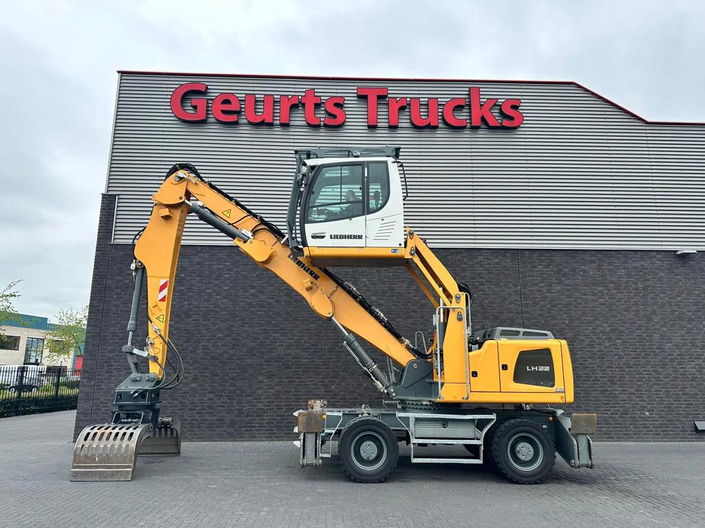 Liebherr LH 22 + SORTEERGRIJPER BJR 2025 (bj 2017), Zakelijke goederen, Machines en Bouw | Kranen en Graafmachines, Kraan