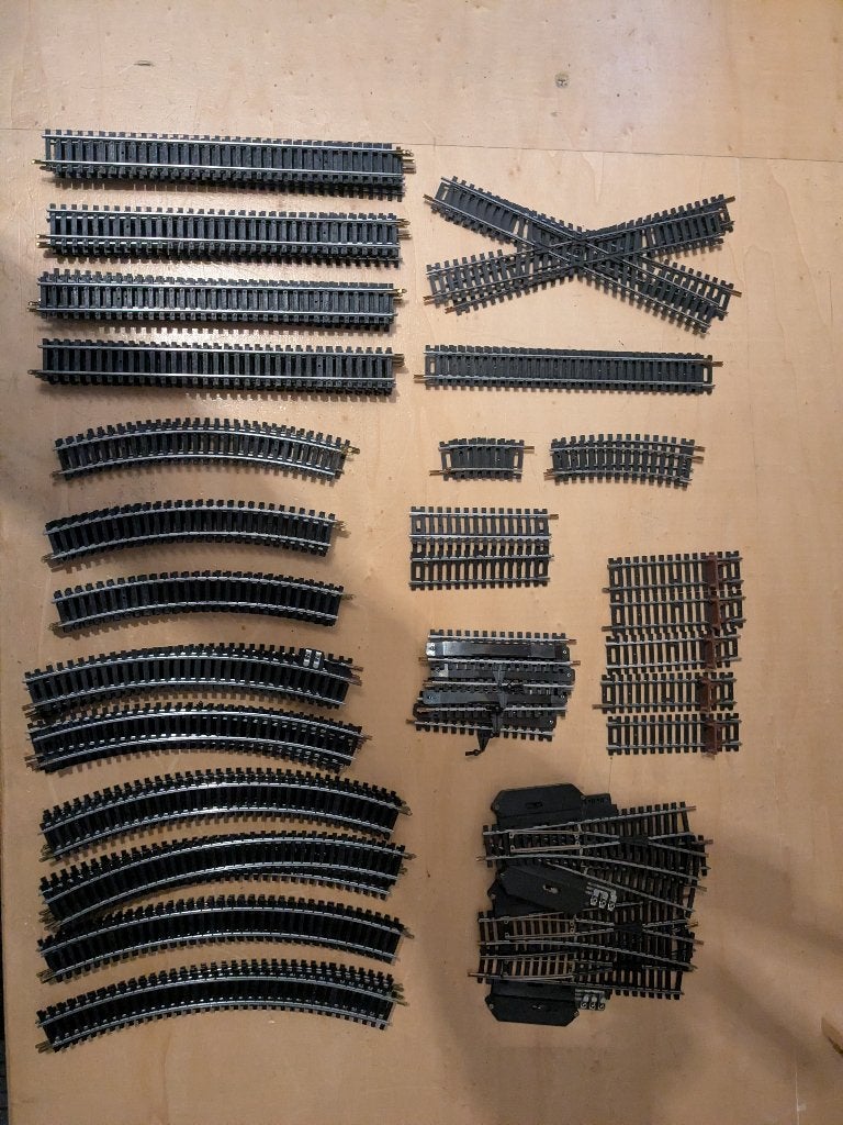 Verzameling vintage H0 rails Jouef & Lima, Gebruikt, Gelijkstroom, Jouef, Rails