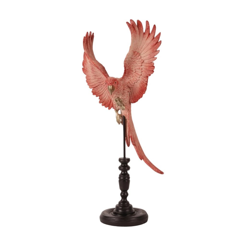 [Woonwinkel] Papegaai op stok 52,5 cm roze, Ophalen of Verzenden, Nieuw, Roze, Kunststof