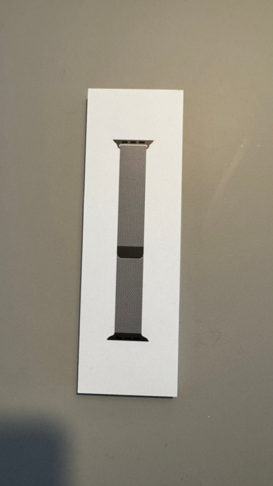 Apple Watch Milanese bandje 46 mm - kleur Slate, Ophalen of Verzenden, Zo goed als nieuw, Zilver, IOS