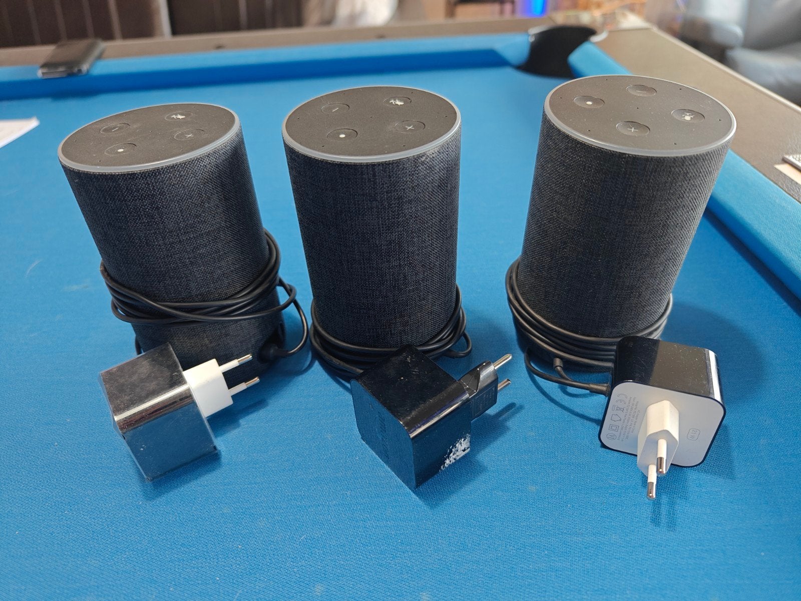 3x Amazon Echo (2e generatie) Slimme Speakers met Alexa, Audio, Tv en Foto, Overige merken, Slimme speaker, WiFi, Ophalen of Verzenden
