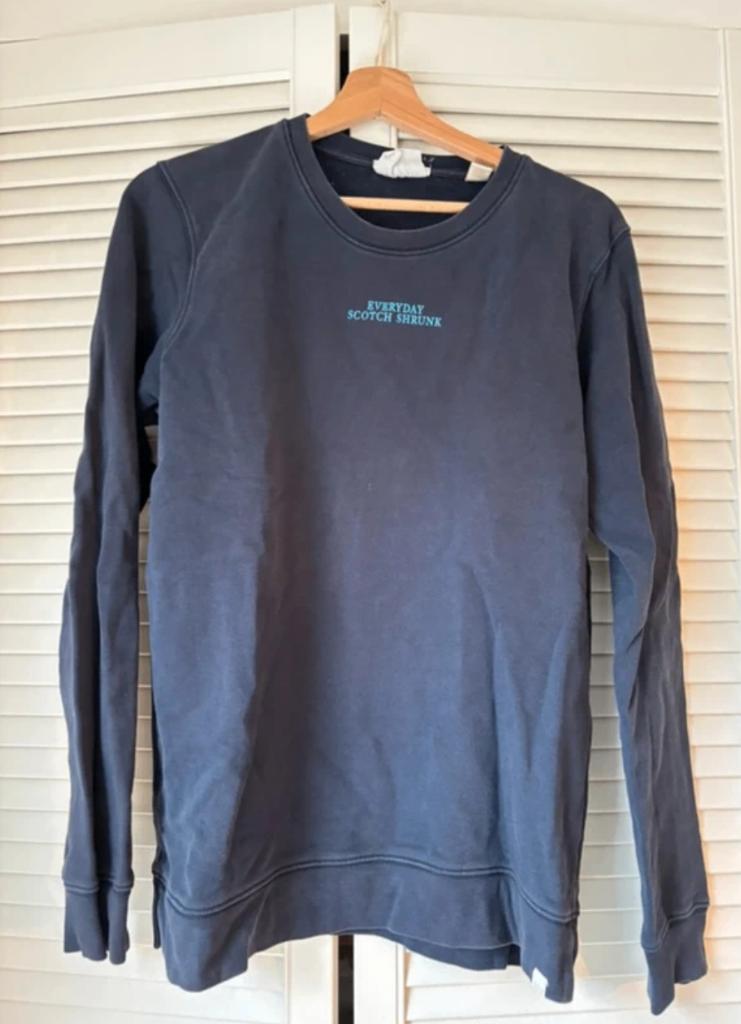 Mooie Blauwe Trui – Scotch & Soda Maat 16, Trui of Vest, Ophalen of Verzenden, Zo goed als nieuw, Scotch & Soda