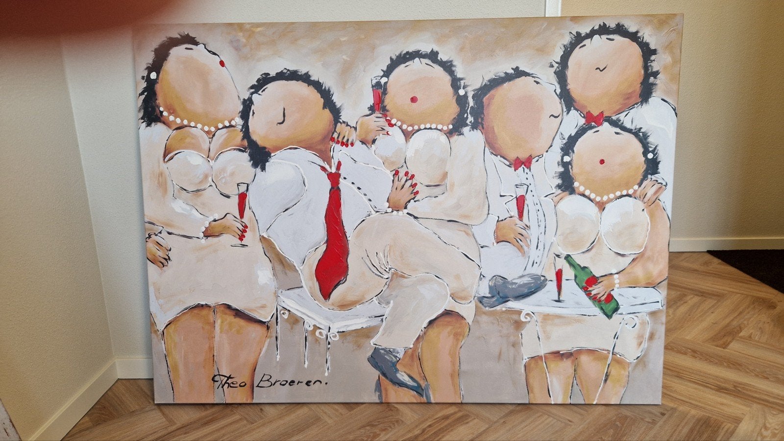 prachtig schilderij, Huis en Inrichting, Ophalen of Verzenden, Zo goed als nieuw, Schilderij