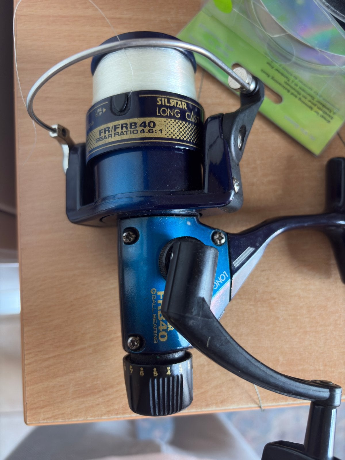 Silstar Long Cast FR/FRB 40 vismolen, Watersport en Boten, Hengelsport | Algemeen, Ophalen of Verzenden, Zo goed als nieuw, Molen