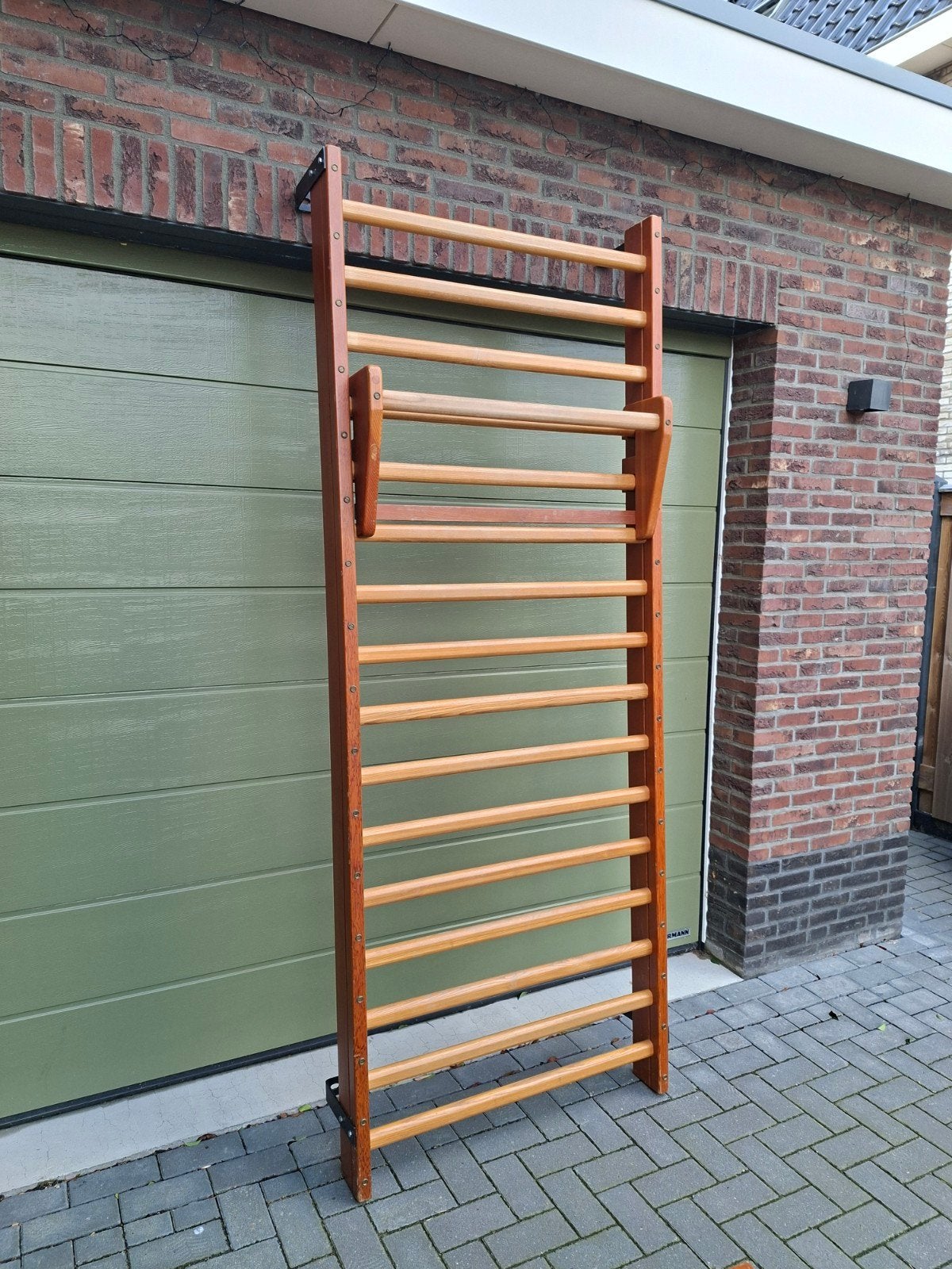 Turnrekstok met bankje - ENRAF NONIUS DELFT, Ophalen of Verzenden, Gebruikt, Armen, Fitnessbank