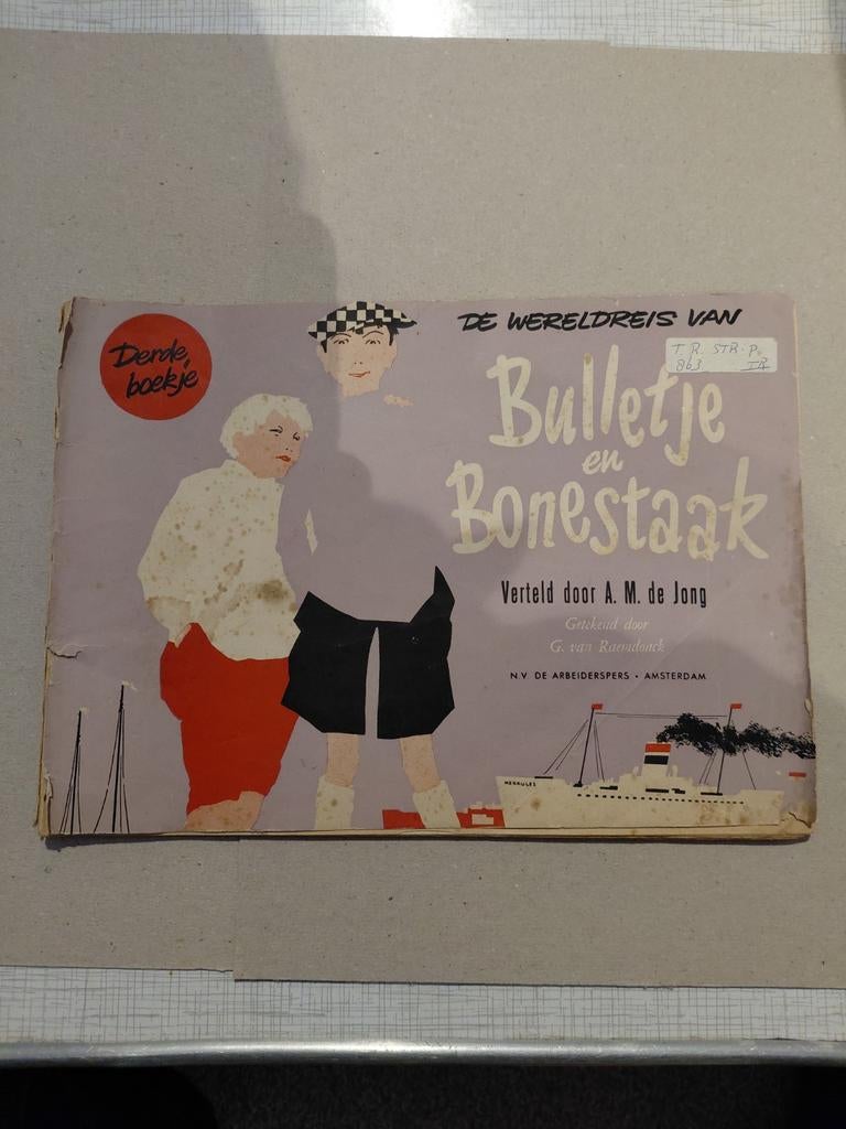De Wereldreis van Bulletje en Bonestaak, Ophalen of Verzenden, Gelezen, A.M. de Jong, Fictie algemeen