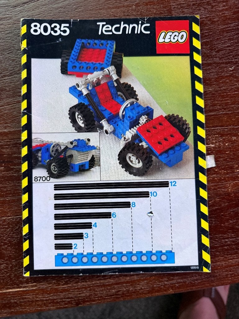 LEGO Technic 8035 Universal Set 1986 + handleiding, Ophalen, Gebruikt, Lego, Inclusief instructies