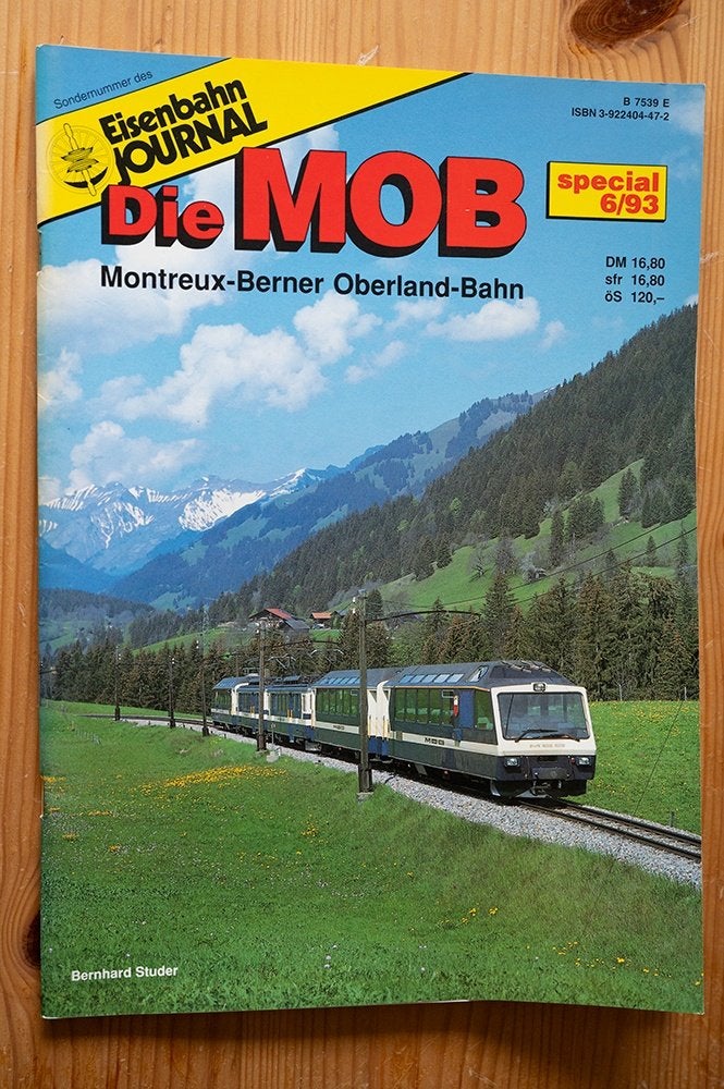Tijdschrift Eisenbahn Journal Die MOB Montreux Berner O Bahn, Ophalen of Verzenden, Zo goed als nieuw, Trein, Boek of Tijdschrift