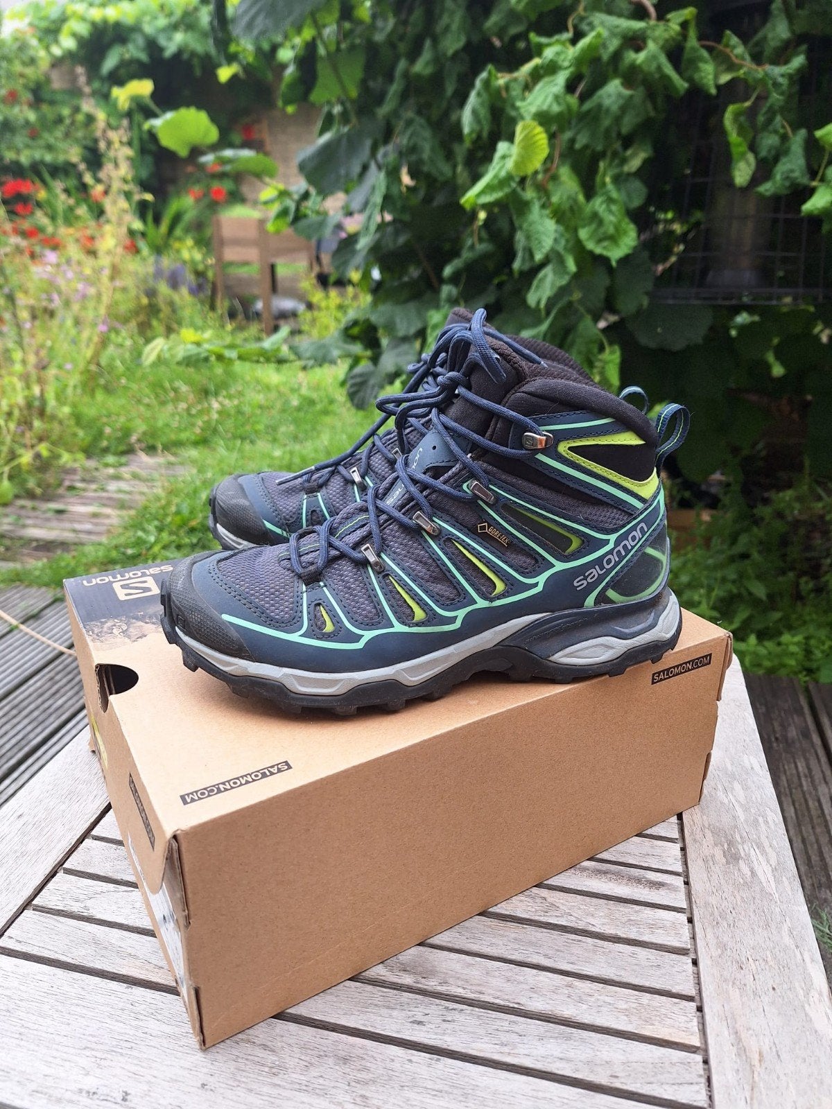 Salomon X ultra mid 2 GTX wandelschoenen, Salomon, Zo goed als nieuw, Grijs, Wandelschoenen