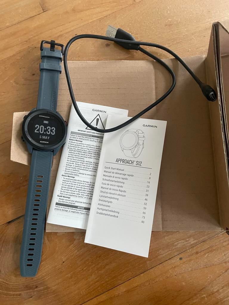 Garmin Approach S12 GPS  - blauw, Afstand, Blauw, Nieuw, Ophalen of Verzenden