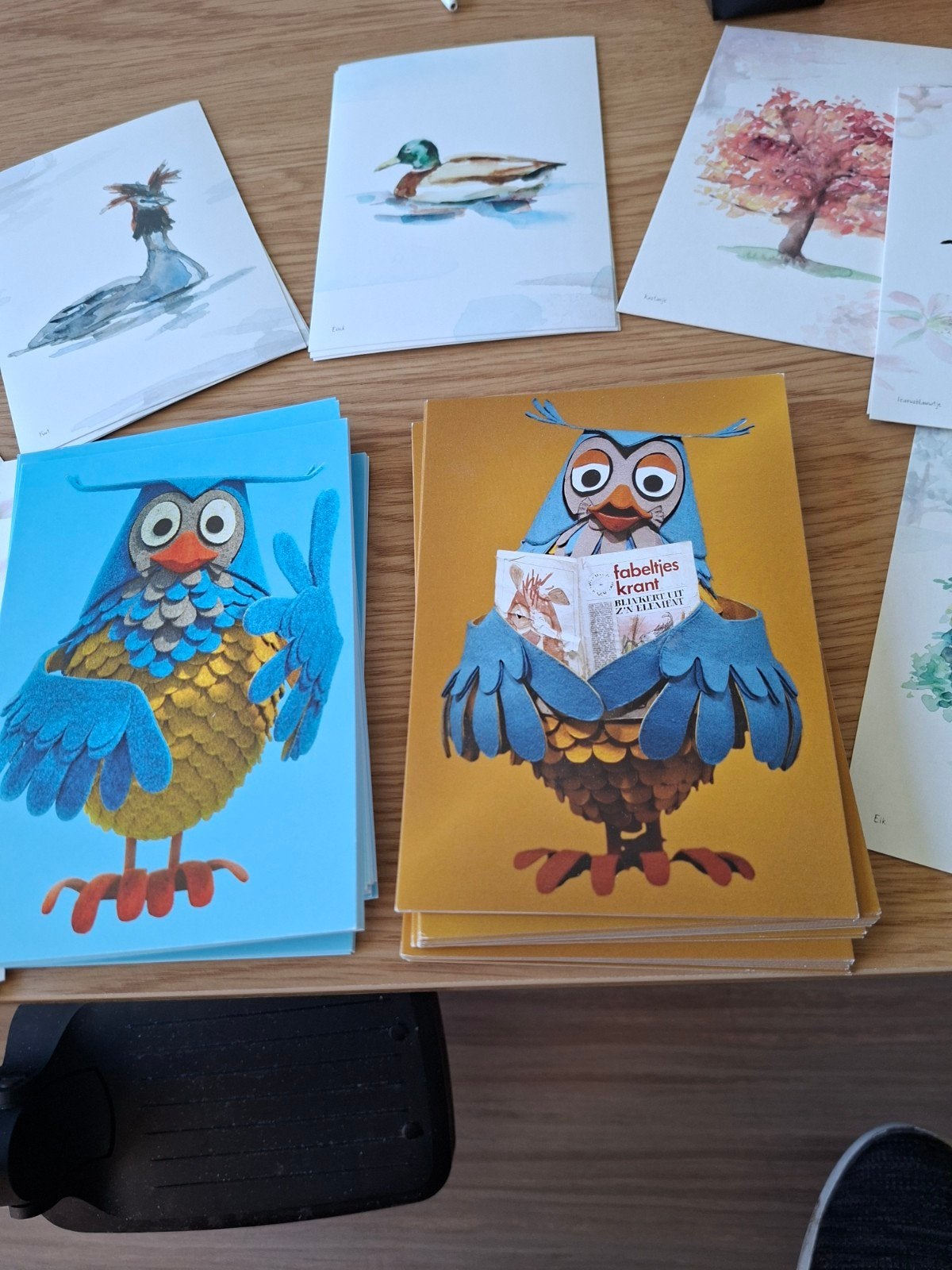ansichtkaarten 40x meneer de uil plus diverse, Diversen, Verzenden, Nieuw