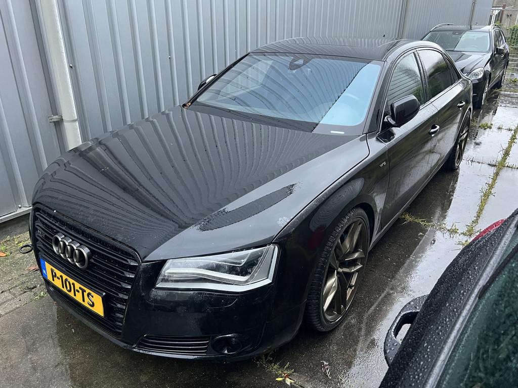 Audi A8 6.3 W12 quattro Lang Pro Line+ | VERSNELLINGSBAK DEF, Auto's, Automaat, Gebruikt, 12 cilinders, Zwart