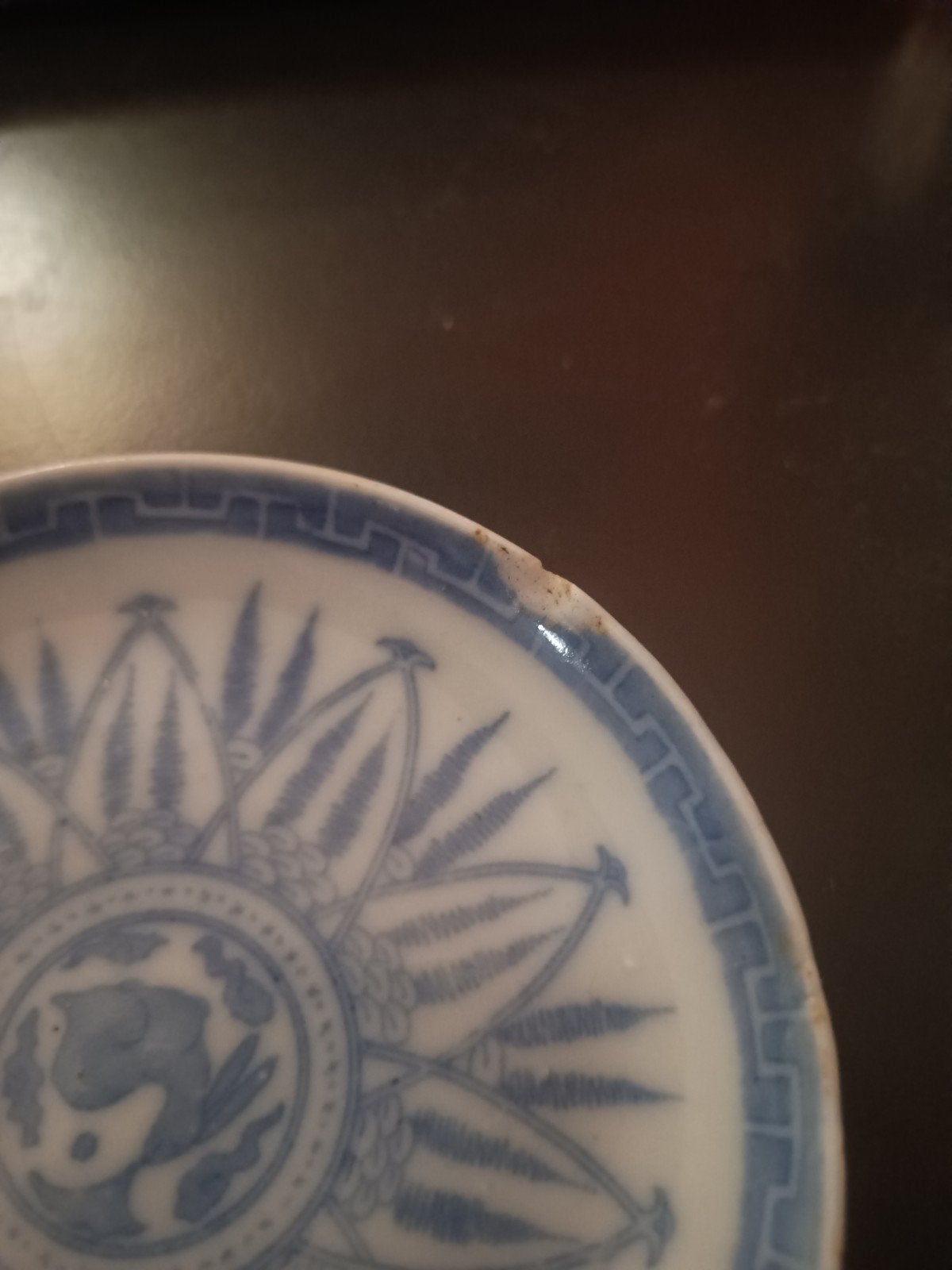 Set van 4 antieke Chinese blauw-witte schoteltjes, Antiek en Kunst, Ophalen of Verzenden