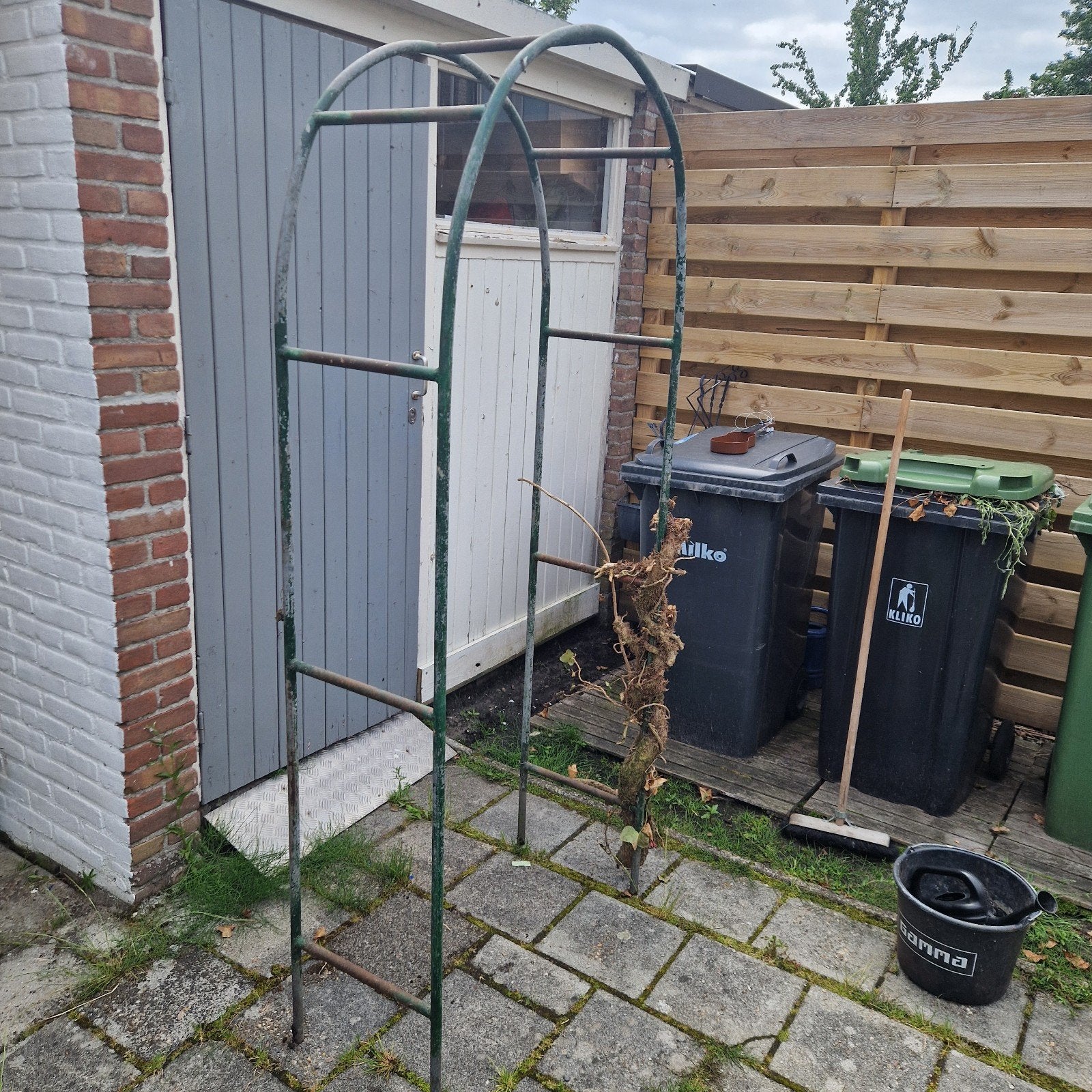Metalen tuinboog voor klimplanten, Ophalen of Verzenden, Gebruikt