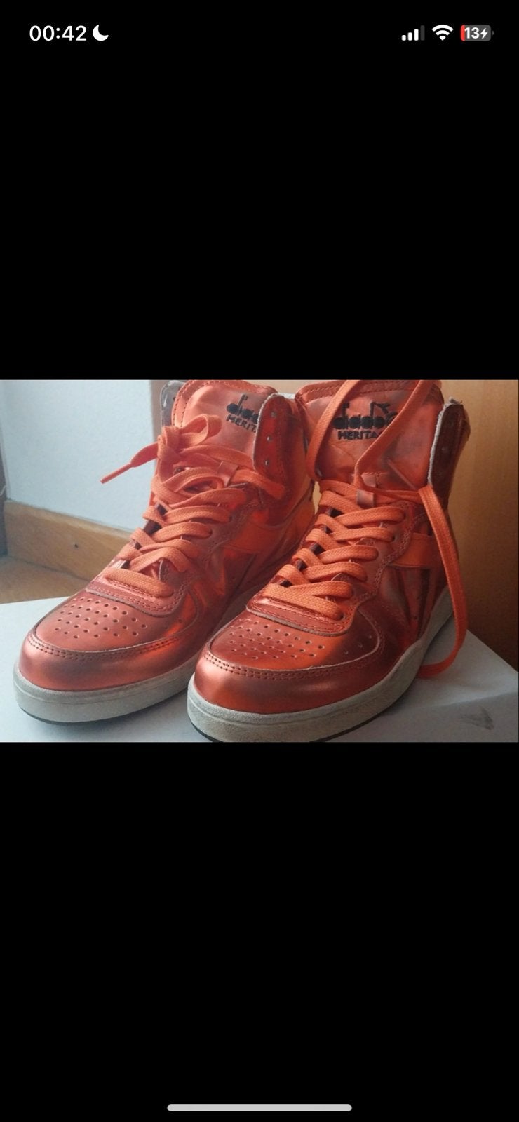 Diadora Heritage sneakers oranje metallic - Maat 37, Kleding | Dames, Schoenen, Ophalen of Verzenden, Nieuw, Oranje, Sneakers of Gympen