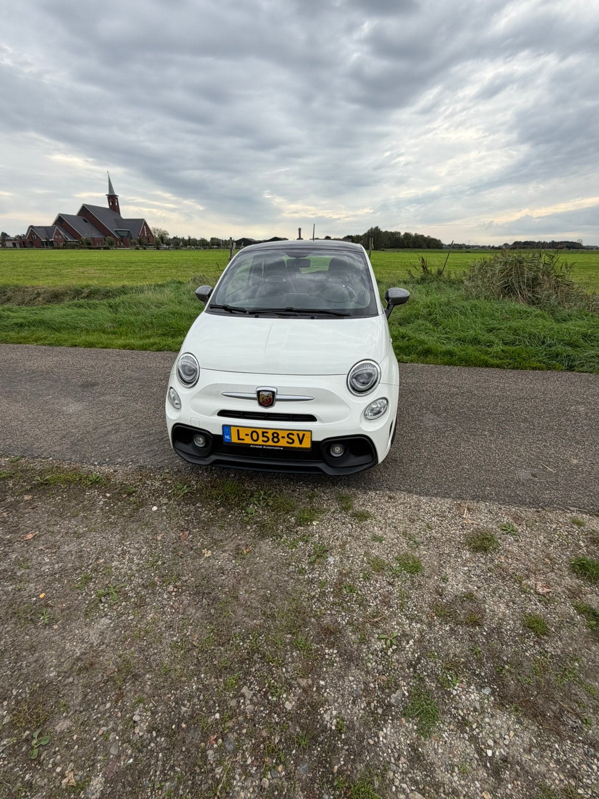 Fiat 500 1.4 Abarth 2017 Wit, Auto's, Voorwielaandrijving, 40 €/maand, 4 cilinders, Wit
