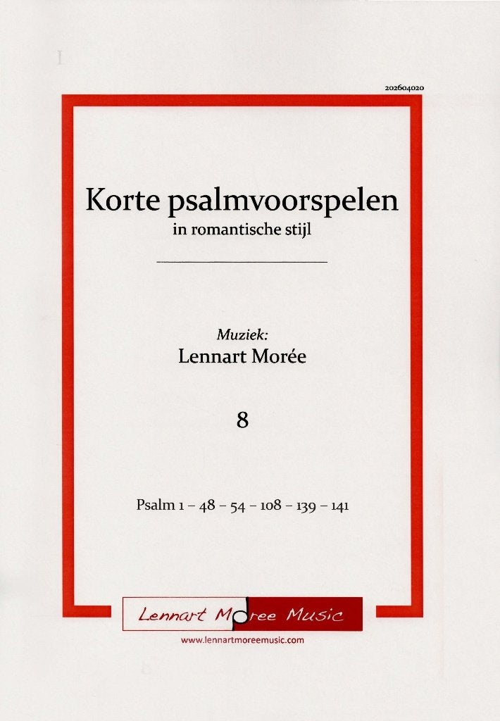 Lennart Morée - Korte psalmvoorspelen 8, Orgel, Nieuw, Ophalen of Verzenden, Religie en Gospel