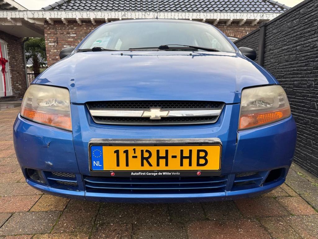 Chevrolet Kalos 1.4 2005 Blauw, Auto's, Chevrolet, 83 pk, 40 €/maand, 4 cilinders, Origineel Nederlands