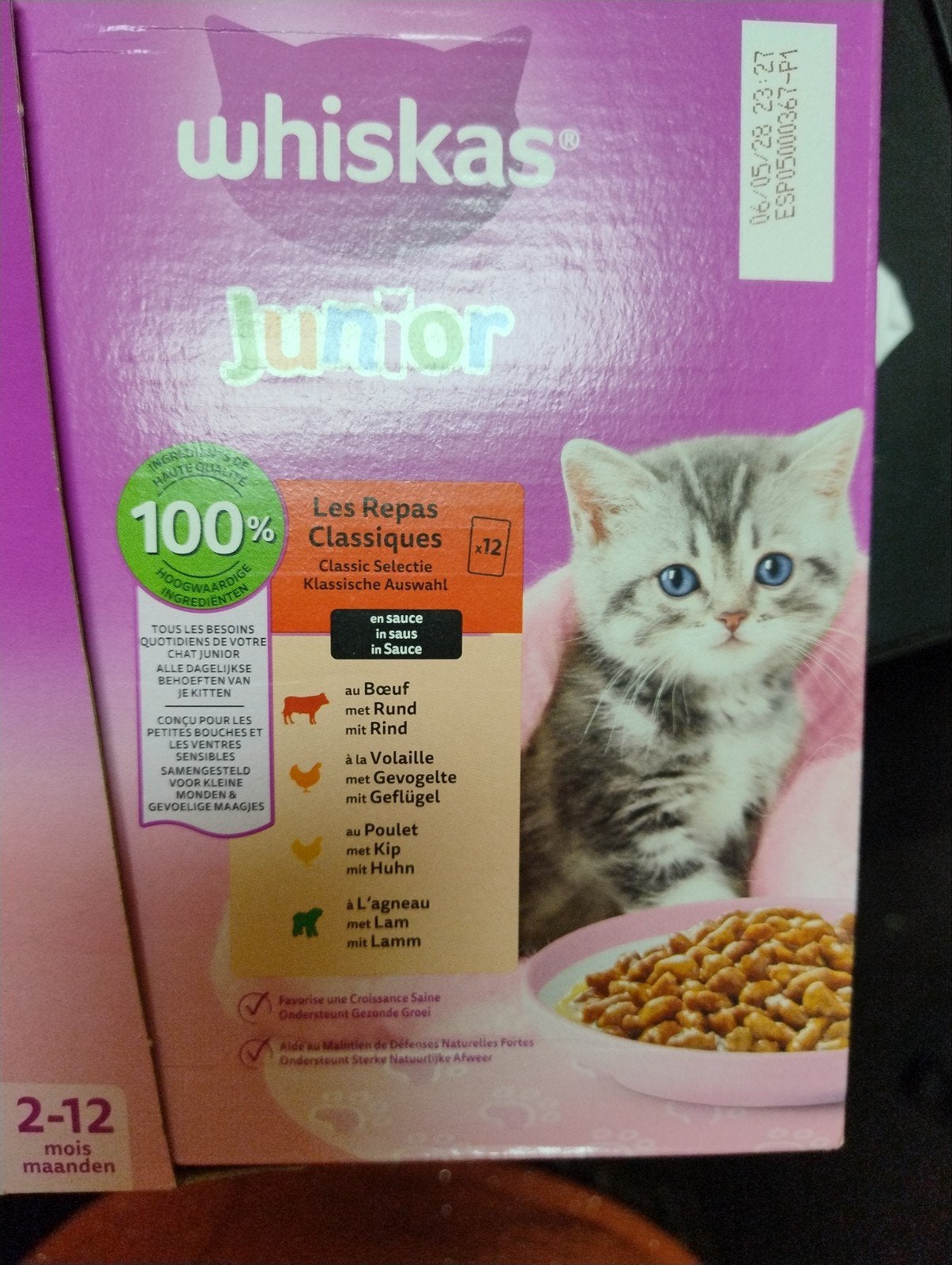 whiskas junior natvoer, Ophalen of Verzenden, Kat