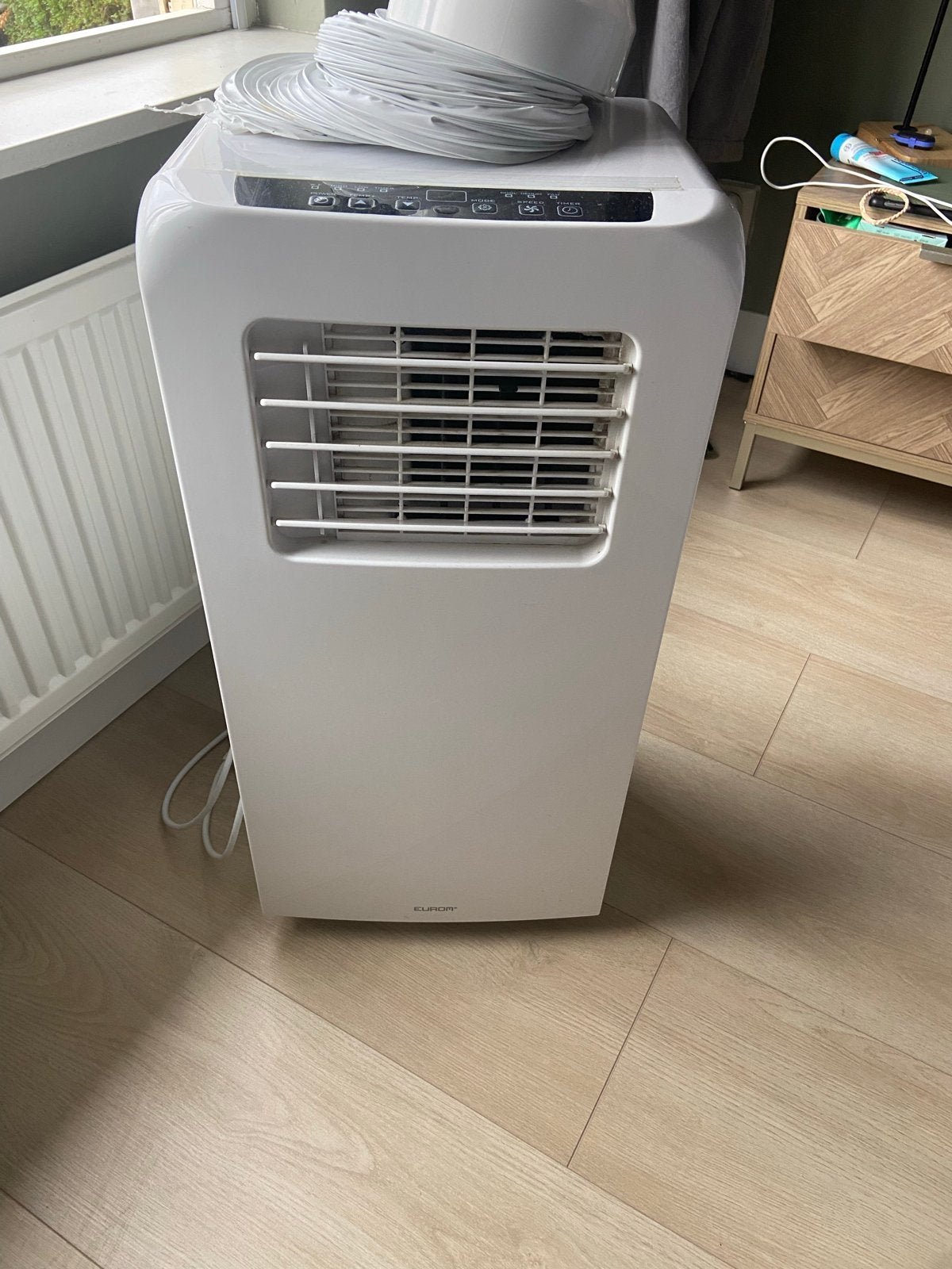 Eurom PAC 7.2 Mobiele Airco - Koelen en Ontvochtigen, Ophalen, Gebruikt, Minder dan 60 m³, Timer
