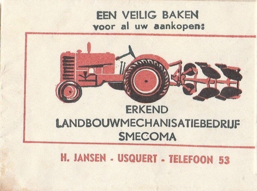 H Jansen Usquert telefoon 53 - tractor trekker ploeg, Ophalen of Verzenden