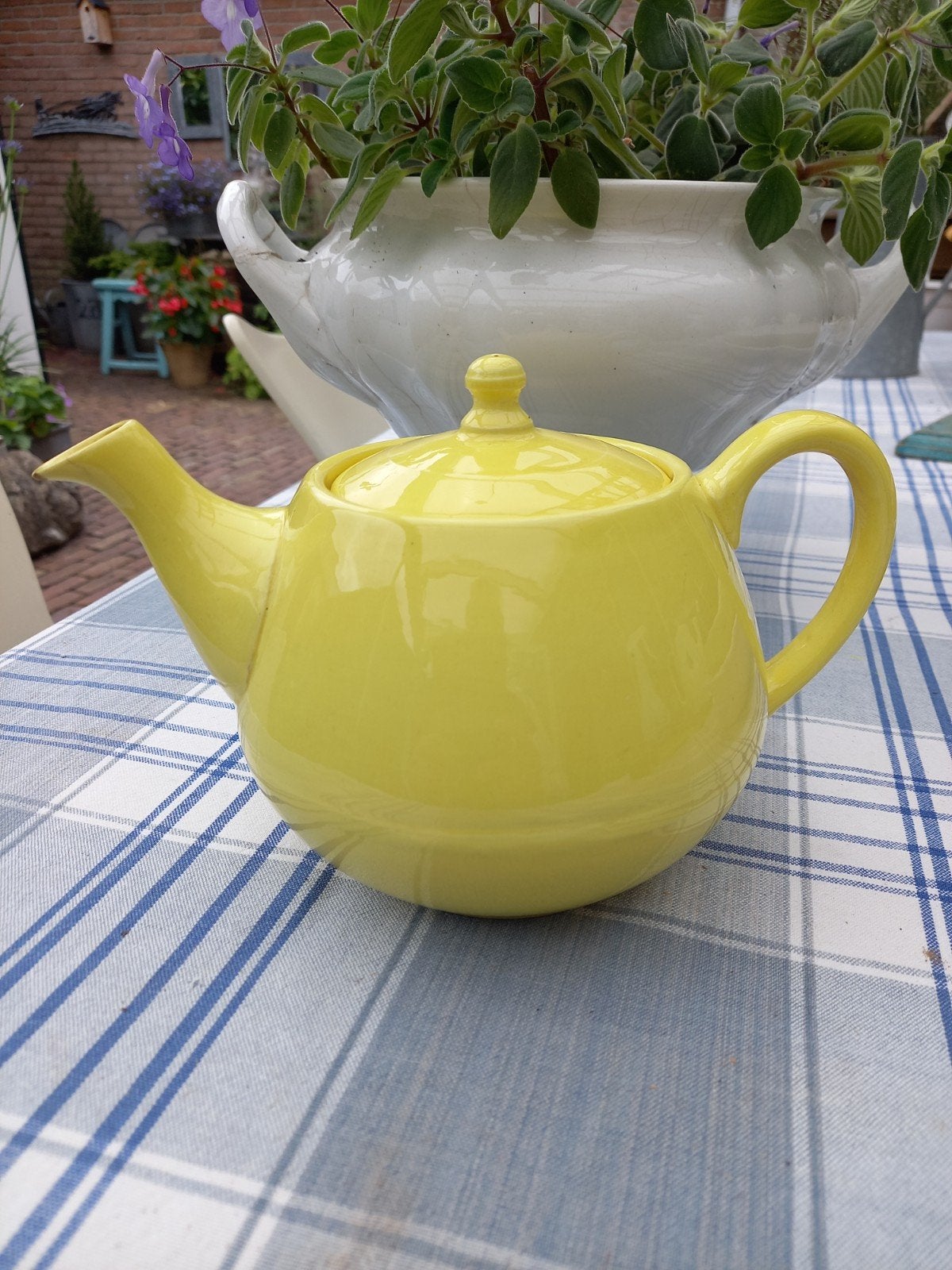 Gele theepot, Ophalen of Verzenden