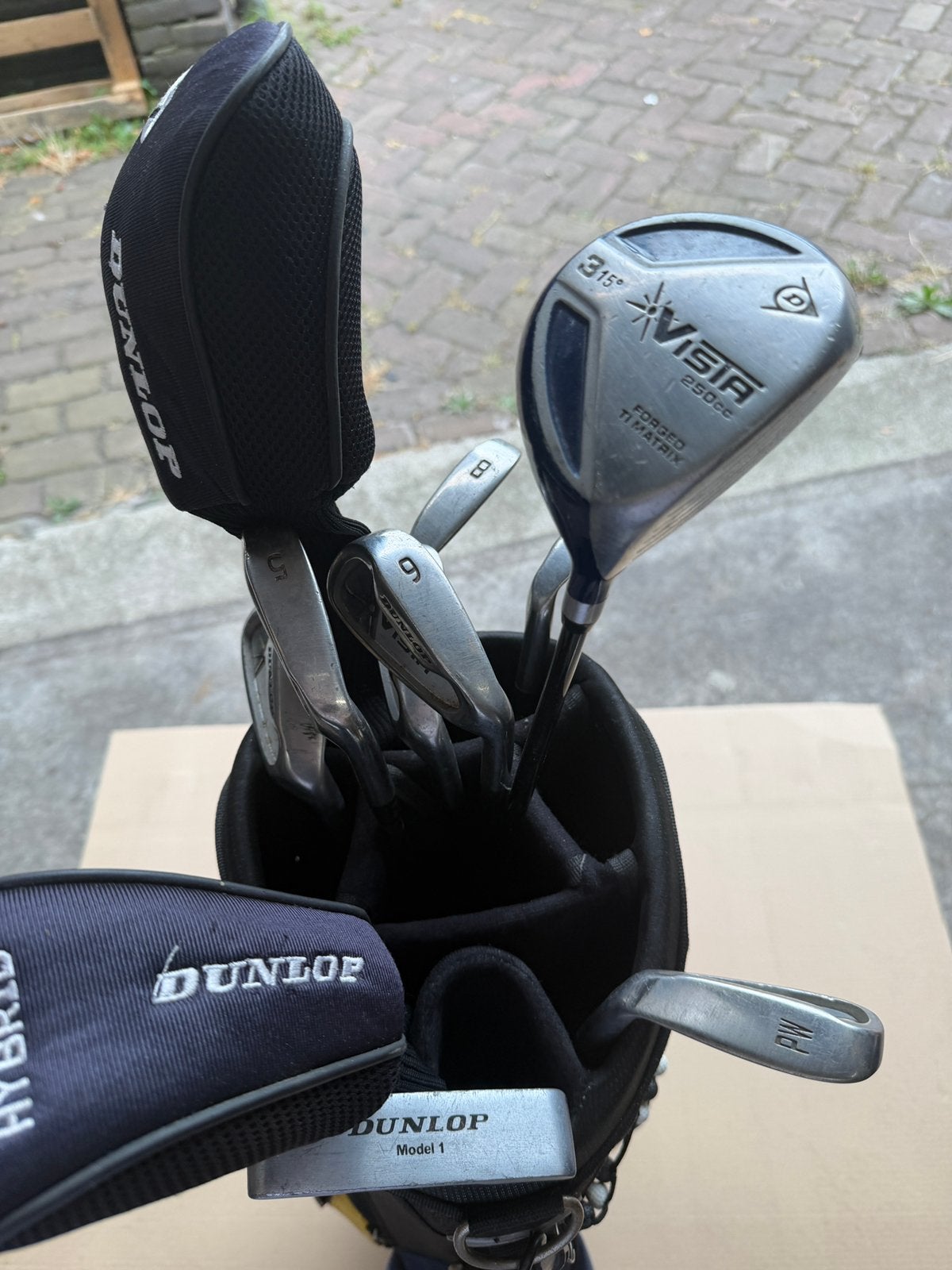 Dunlop vista golf set incl tas, Ophalen of Verzenden, Gebruikt