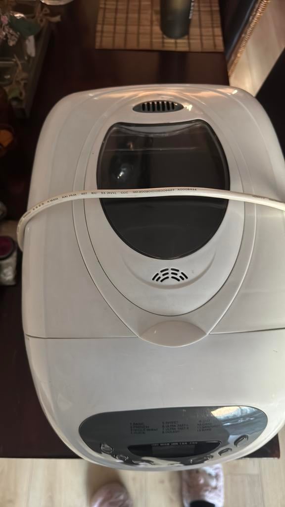 Broodbakmachine Aitek XBM1038, Witgoed en Apparatuur, Ophalen of Verzenden, Zo goed als nieuw, Met timer, Kijkvenster