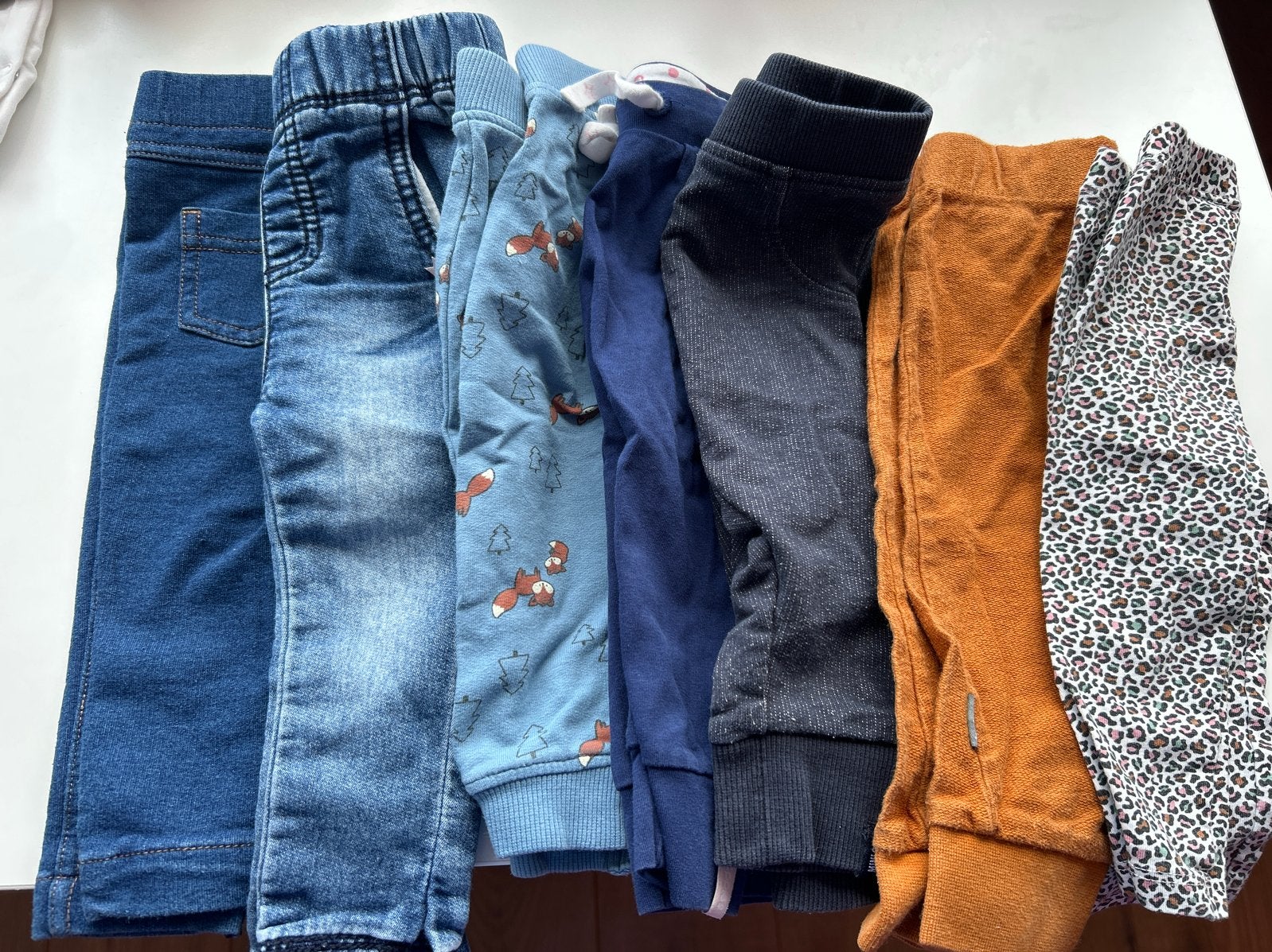 Set van 7 diverse broeken voor baby's, Ophalen of Verzenden, Gebruikt, Jongen of Meisje