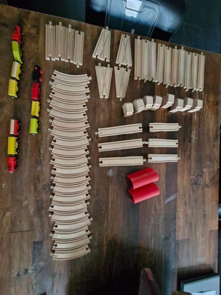 Ikea houten treinset, Ophalen, Zo goed als nieuw