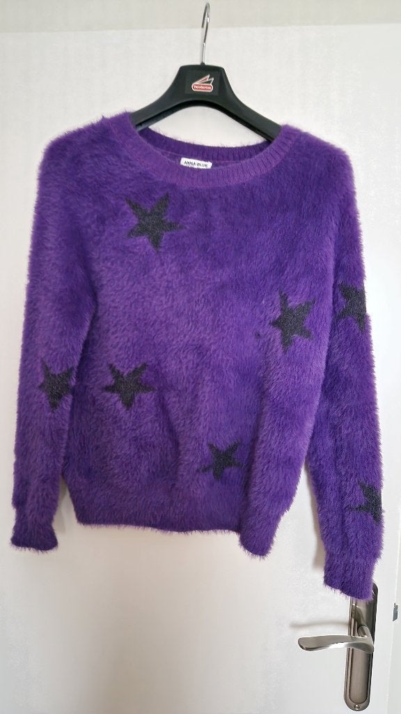 dames trui, Anna Blue als nieuw, Kleding | Dames, Maat 38/40 (M), Ophalen of Verzenden, Zo goed als nieuw, Paars