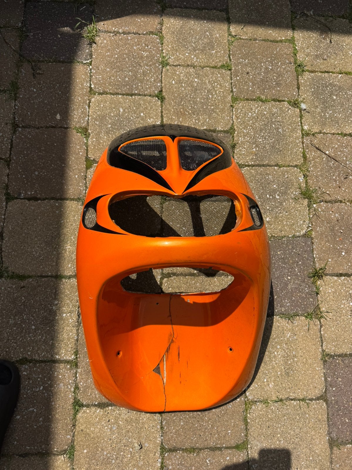 Piaggio Zip SP 98 Circuit Kappen Set - Oranje, Ophalen of Verzenden, Gebruikt, Kap, Piaggio