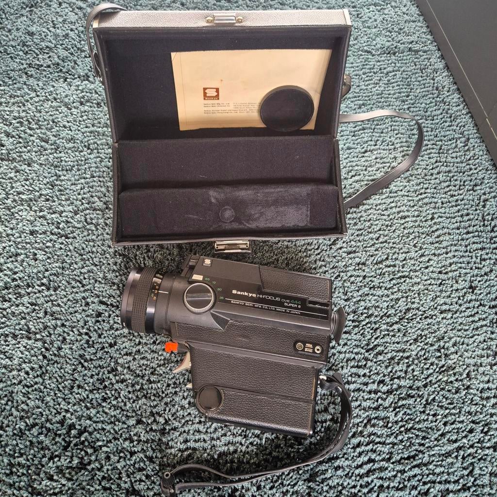 Vintage Sankyo Super CM 8mm filmcamera met koffer, Ophalen of Verzenden, 8mm, Camera