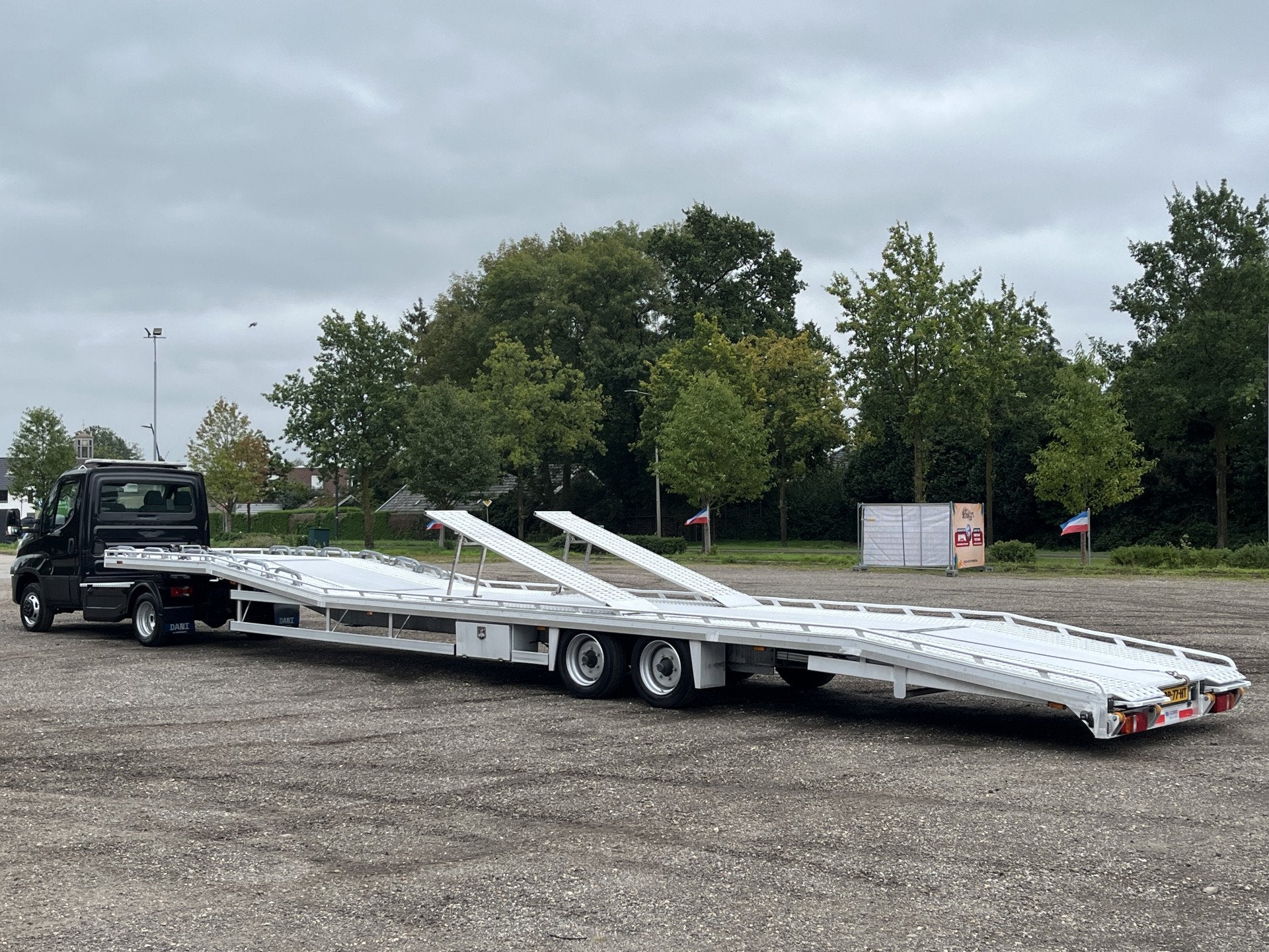 Iveco Daily 50C21 Tijhof Kuiper 7230kg Laadvermogen Oplegger, Auto's, Automaat, Stof, Gebruikt, 4 cilinders