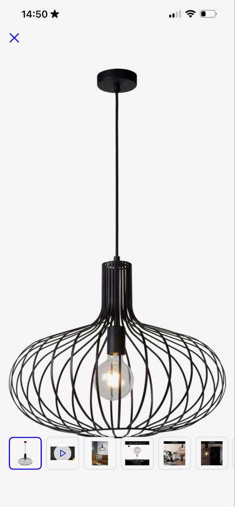 Lucide Manuela hanglamp - Ø 50 cm -Rose goud, Huis en Inrichting, Lampen | Hanglampen, Ophalen, Zo goed als nieuw, Modern, Metaal