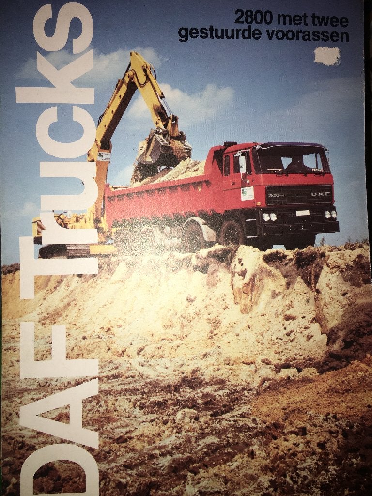 5x DAF 2800 brochures folders 1978 1979 1980 1982 1988 Turbo, Ophalen of Verzenden, Zo goed als nieuw, Overige merken