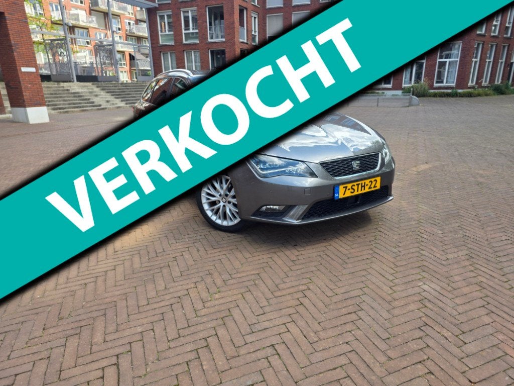 Seat Leon ST 1.2 TSI Style Business/alcantara/afneembare tre, Auto's, Seat, Euro 5, Gebruikt, Zwart, 4 cilinders