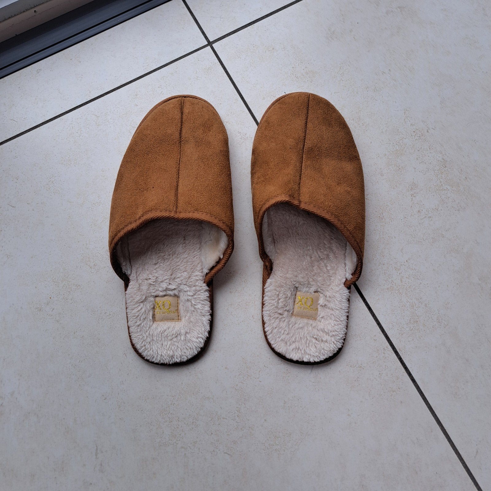 Heren sloffen maat 45, Ophalen, Zwart, Zo goed als nieuw, Pantoffels of Sloffen
