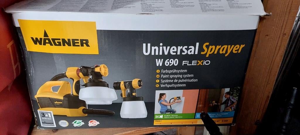 Wagner Universal  verfspuit W 690 FLEXiO - Ongebruikt, Ophalen of Verzenden