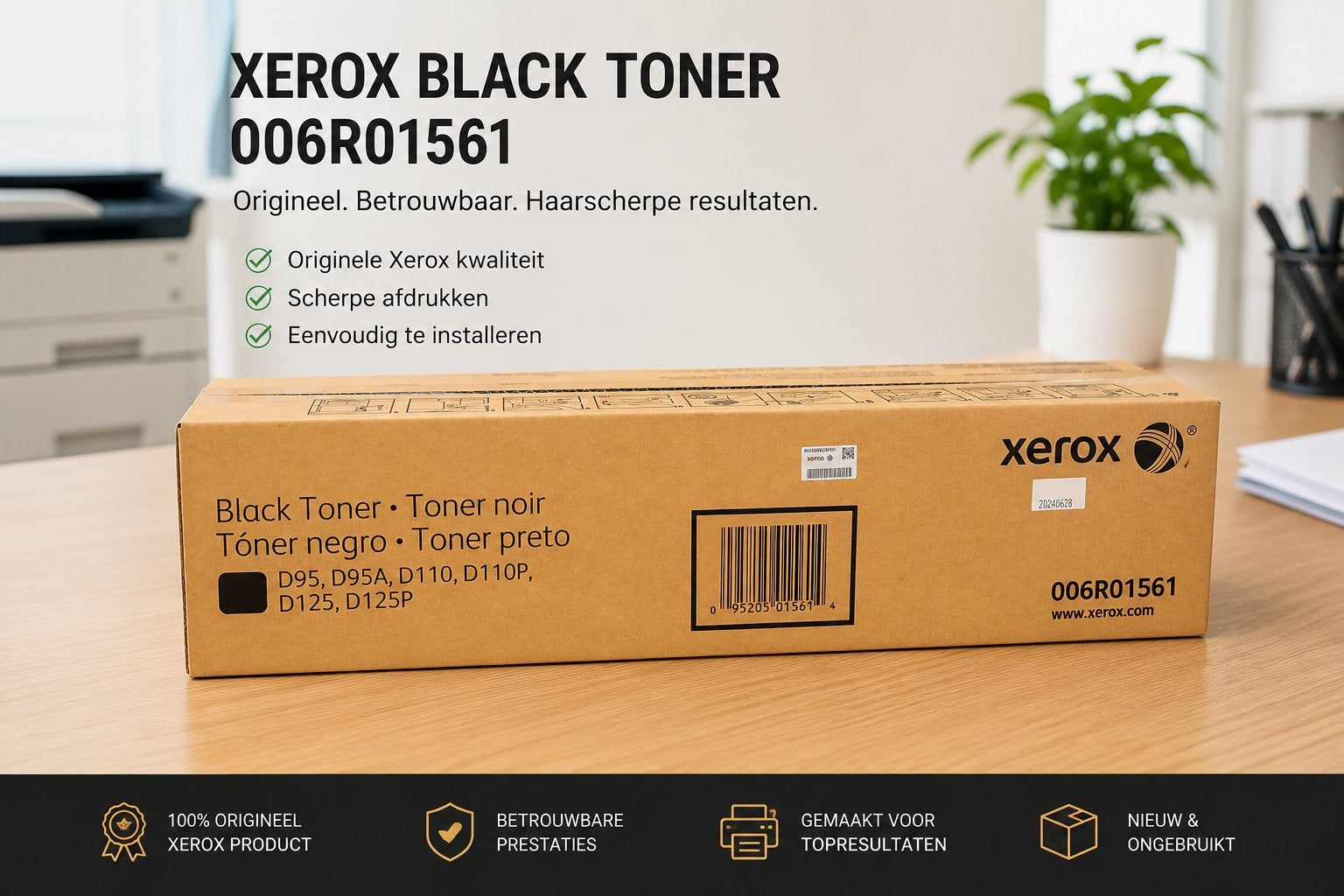 Nieuw! Originele Xerox 006R01561 Black Toner – Ongebruikt, Ophalen, Nieuw, Toner