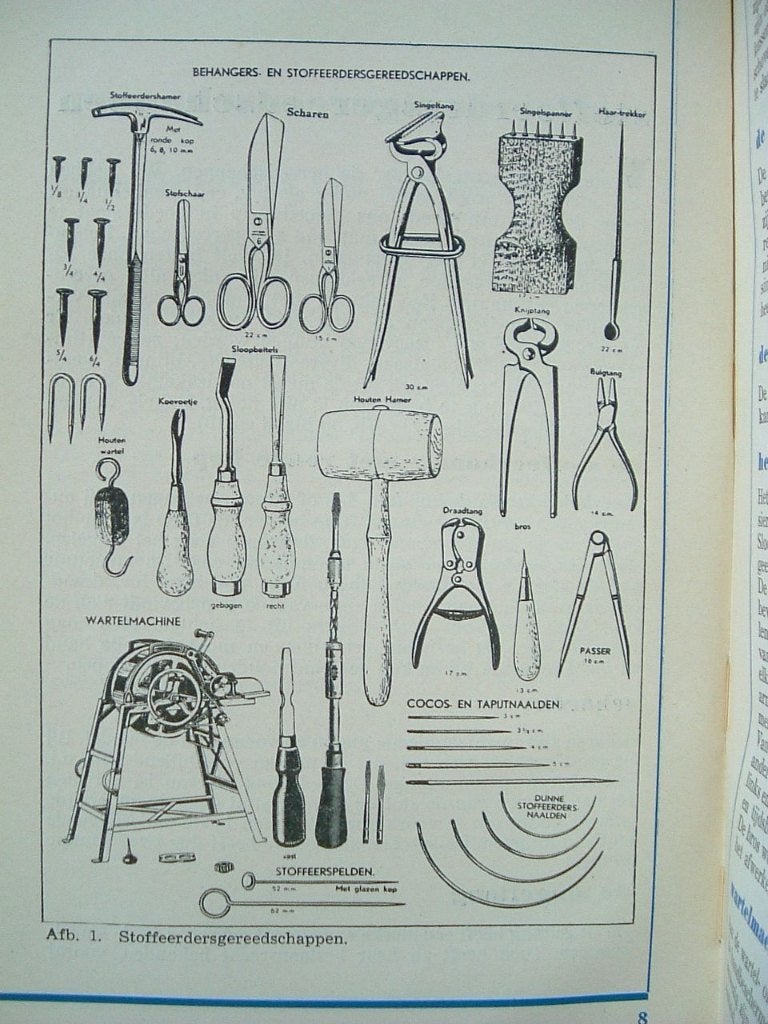 Handleiding voor het meubelstofferen - 1959 - Vélu., Boeken, Gelezen, Ophalen of Verzenden, Overige onderwerpen, A.G. Velu