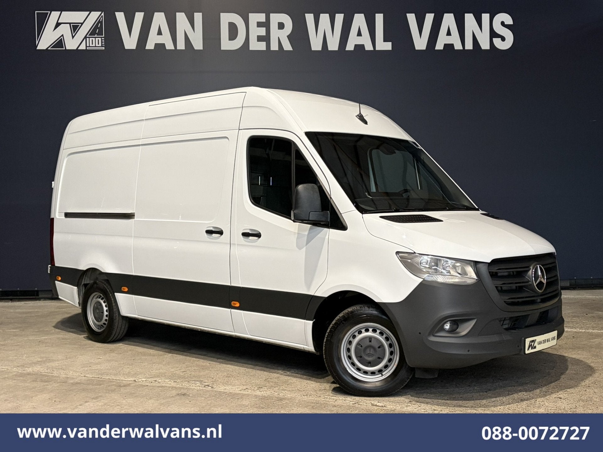 Mercedes-Benz Sprinter 317 CDI 170pk L2H2 Euro6 Airco | 360, Gebruikt, 4 cilinders, Wit, Mercedes-Benz