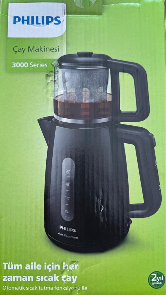 Philips Theemaker 3000 Series HD7301 - Zwart, 1 tot 2 liter, Ophalen of Verzenden, Nieuw, Draadloos
