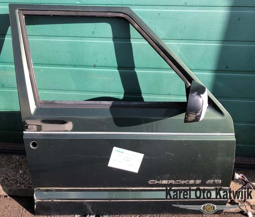 Voordeur rechts Jeep Cherokee XJ Groen, Auto-onderdelen, Carrosserie en Plaatwerk, Gebruikt, -, Deur, -