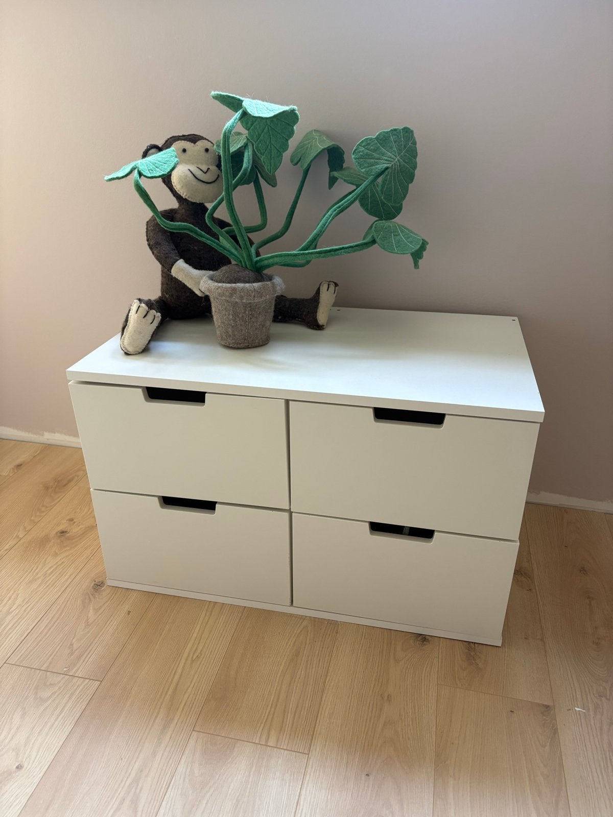 Ikea Witte ladekast met 4 lades, Ophalen, Gebruikt, 50 tot 100 cm, 3 of 4 laden