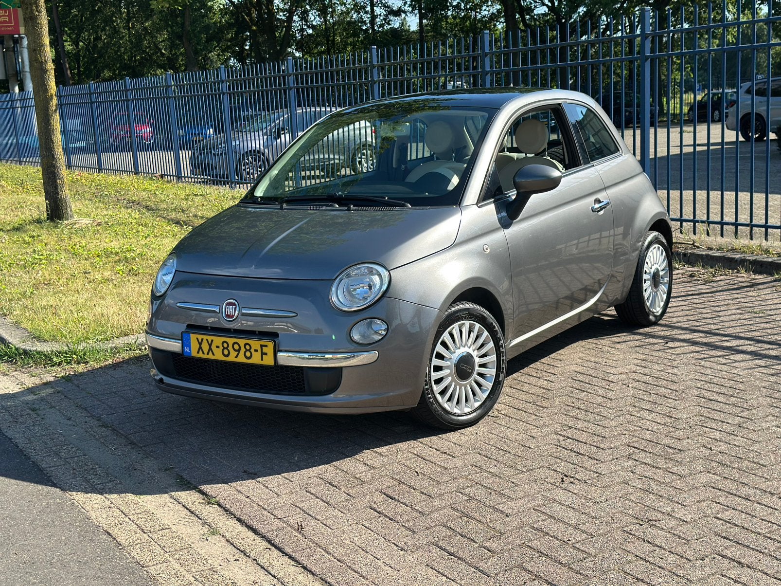 Fiat 500 1.2 C 2014 Grijs, Auto's, Voorwielaandrijving, Stof, 4 cilinders, 840 kg