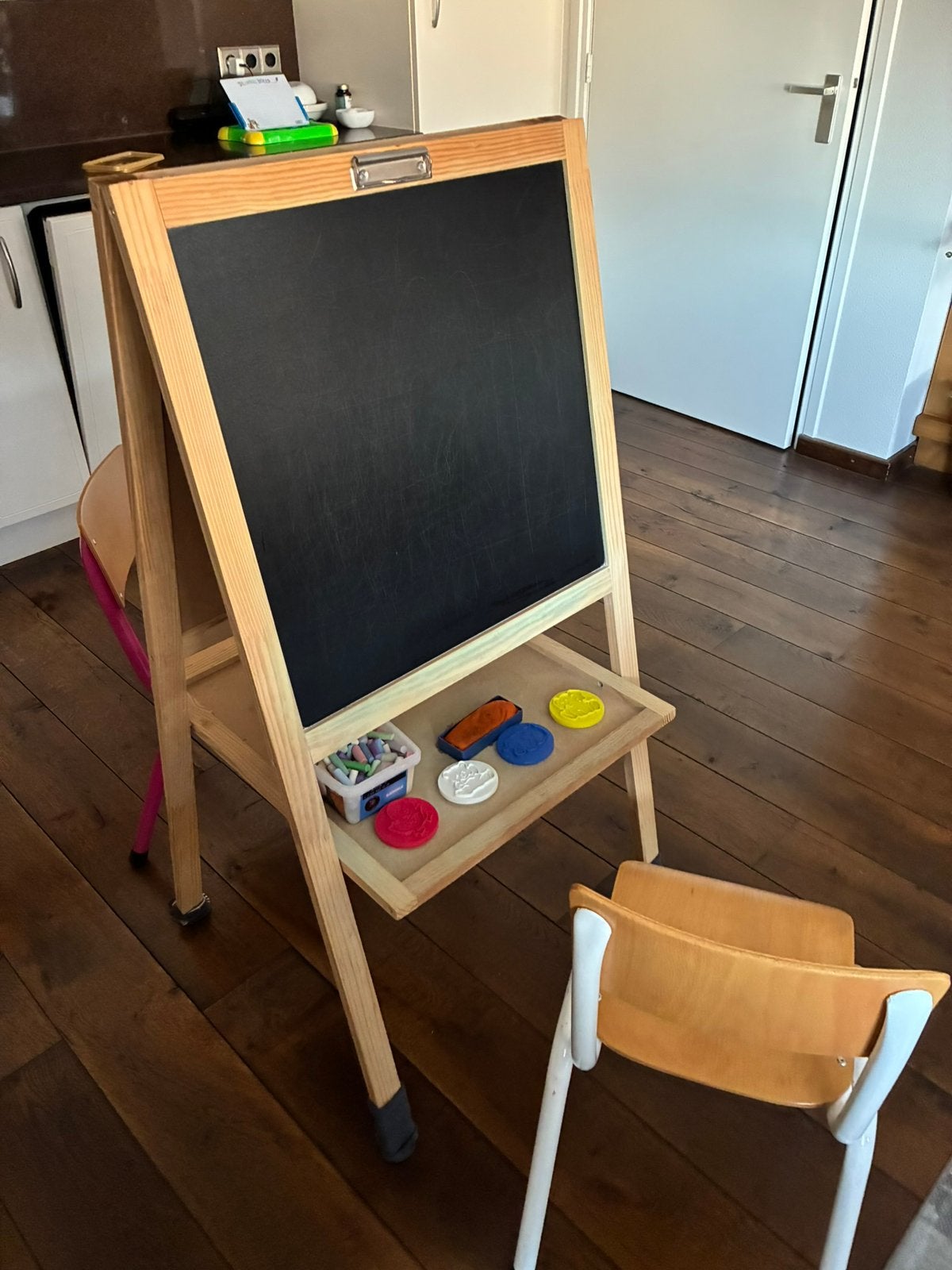 School Krijtbord staand kinderstoel, Ophalen