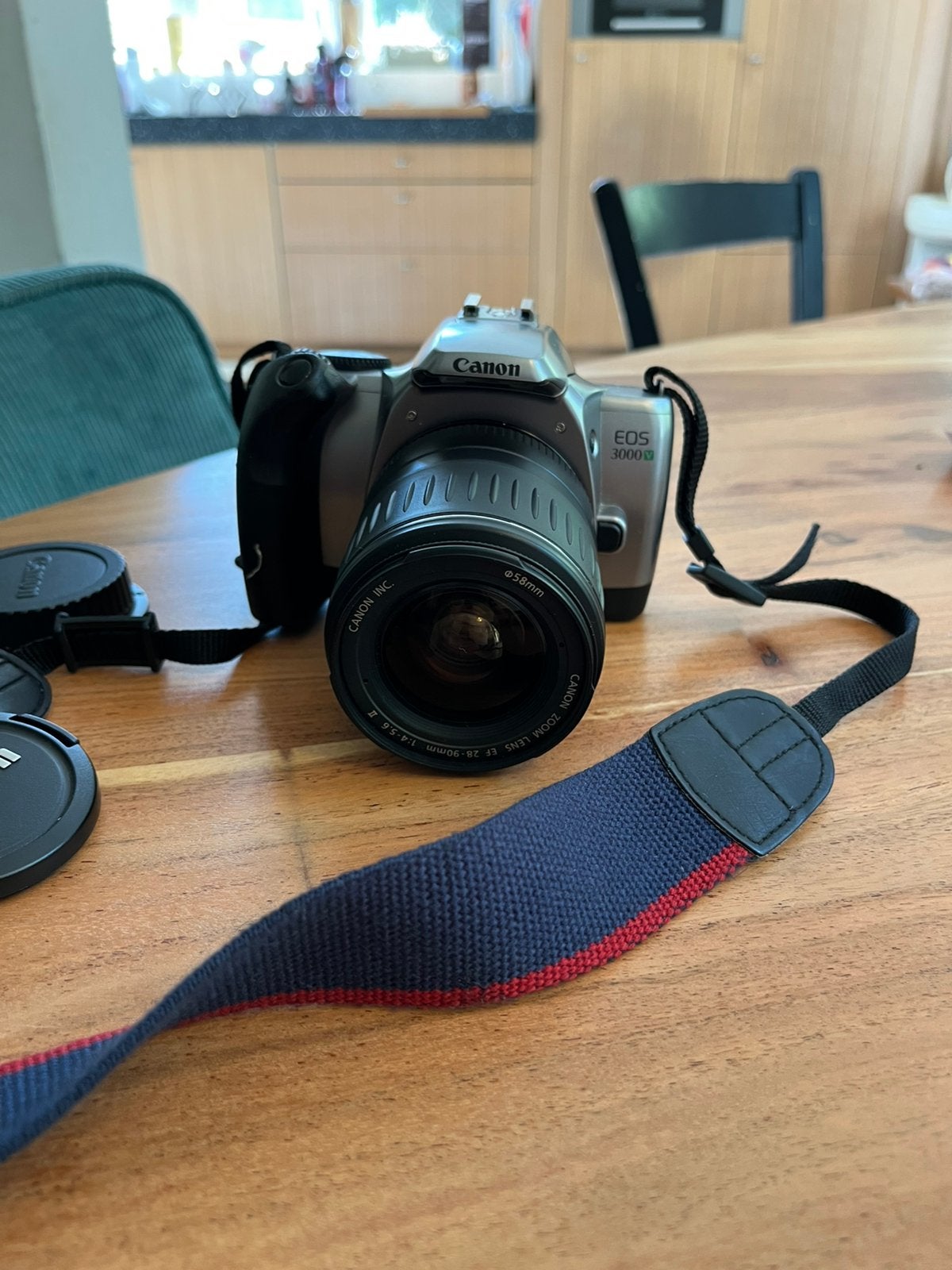 Canon EOS 3000N spiegelreflexcamera met lens, Audio, Tv en Foto, Ophalen of Verzenden, Gebruikt, Spiegelreflex, Canon